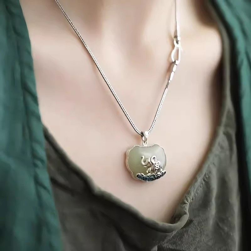 Ethnic Contemporary Fashion - Vintage 925 Sterling Silver Cloisonne Cloud