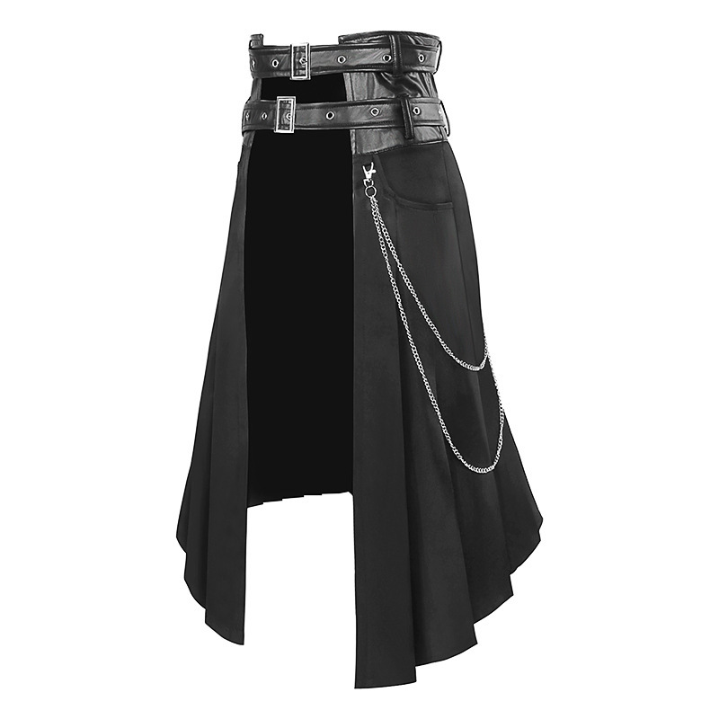 Gothic Dark Men's Skirt Pants  - Ethnic Wear In Fashion 评论和价格