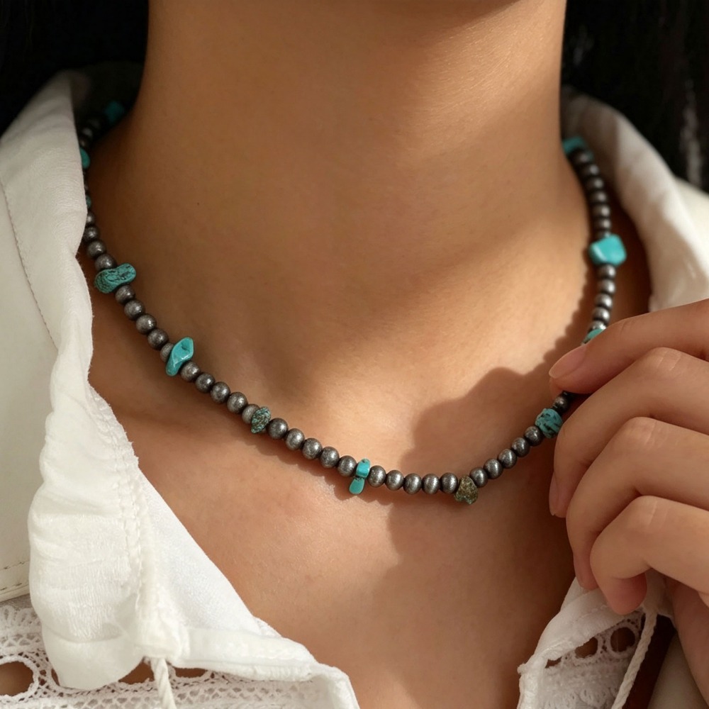 Men Bohemian Ethnic Beaded Nec - Ethnic Wear Men'S Fashion 评论和价格
