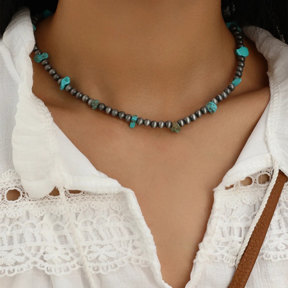 Men Bohemian Ethnic Beaded Nec - Ethnic Wear Men'S Fashion 评论和价格