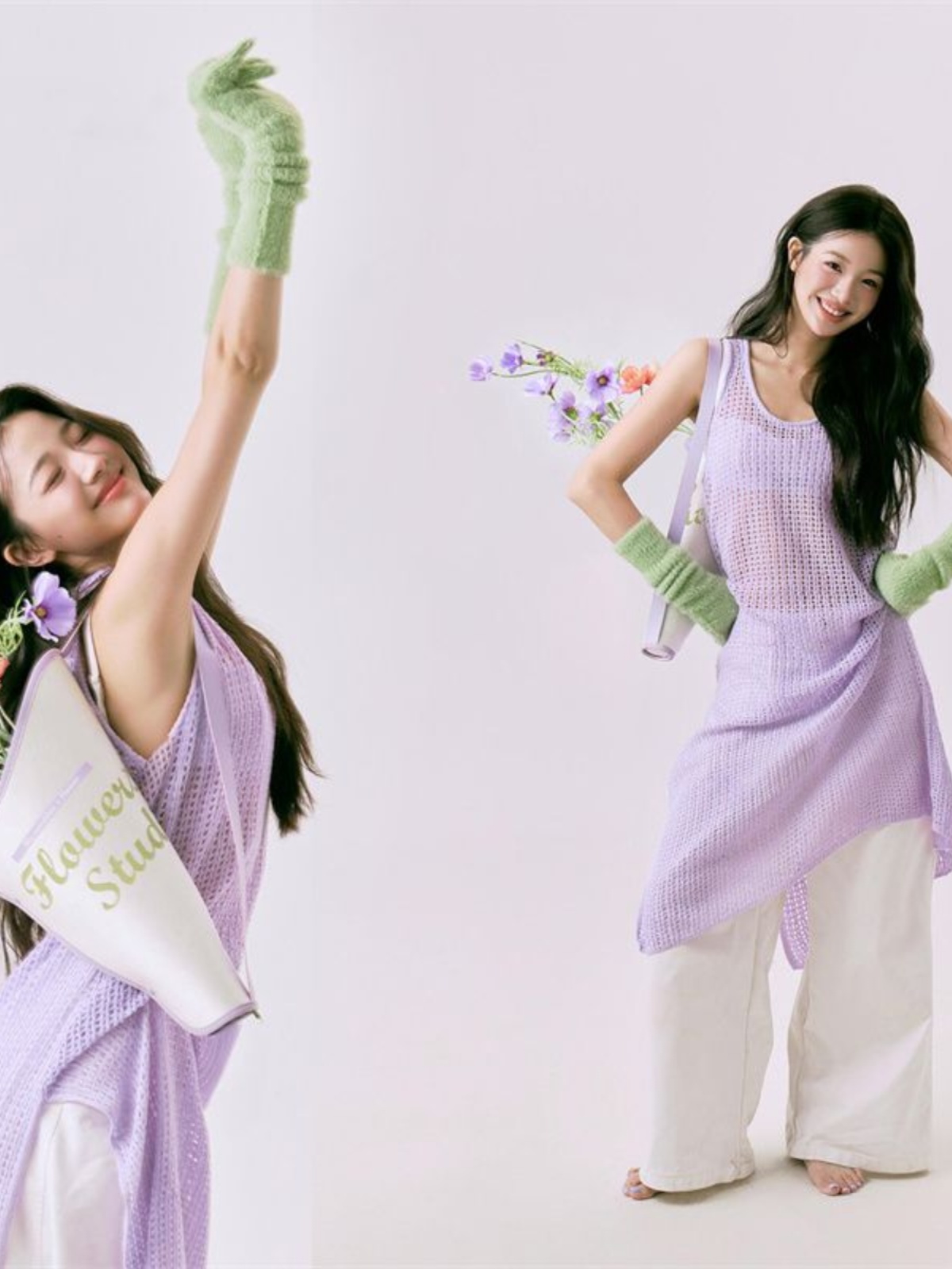 Romantic Spring  Flower Print  - Ethnic Fashion Studio 评论和价格