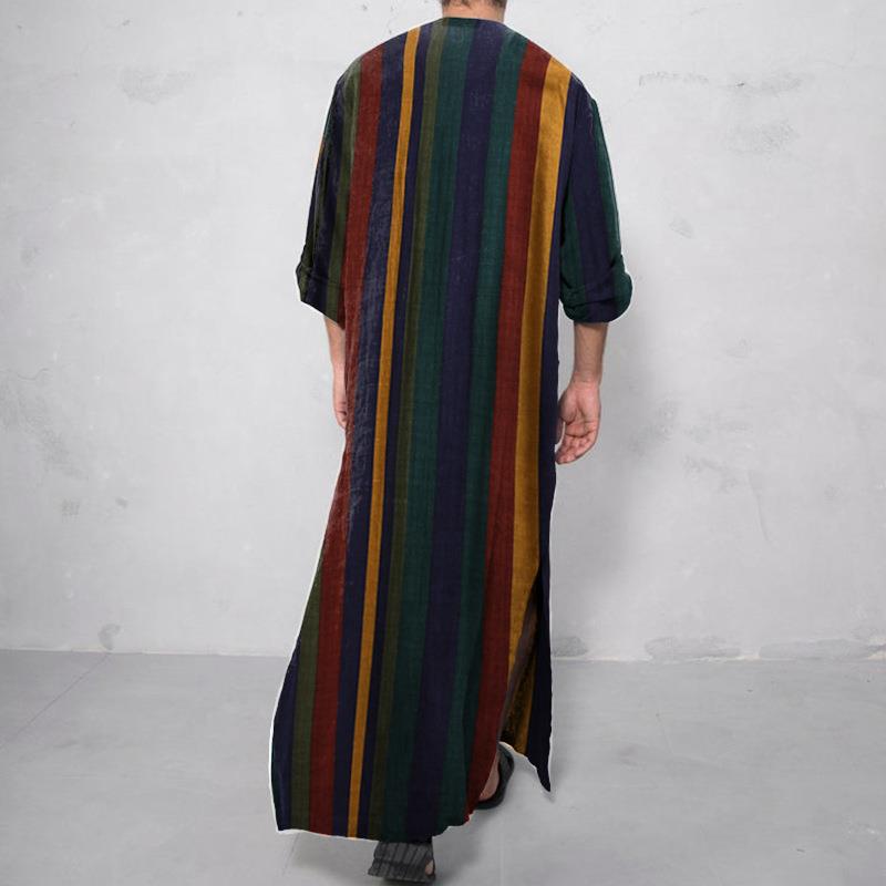 Printed Long Mens Shirt with a - Ethnic Wear Men'S Fashion 评论和价格