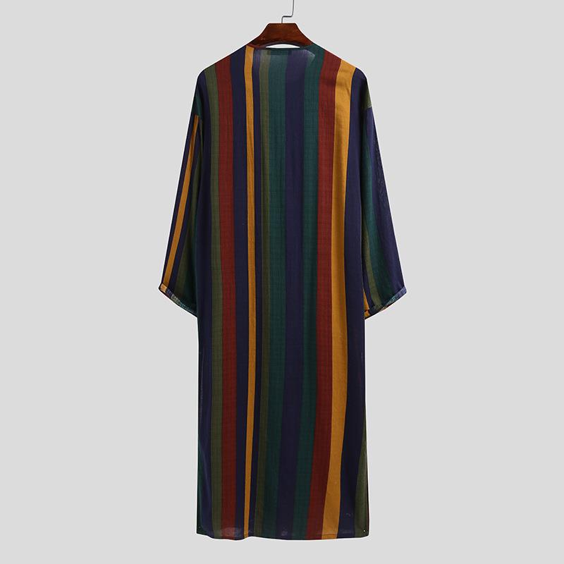 Printed Long Mens Shirt with a - Ethnic Wear Men'S Fashion 评论和价格