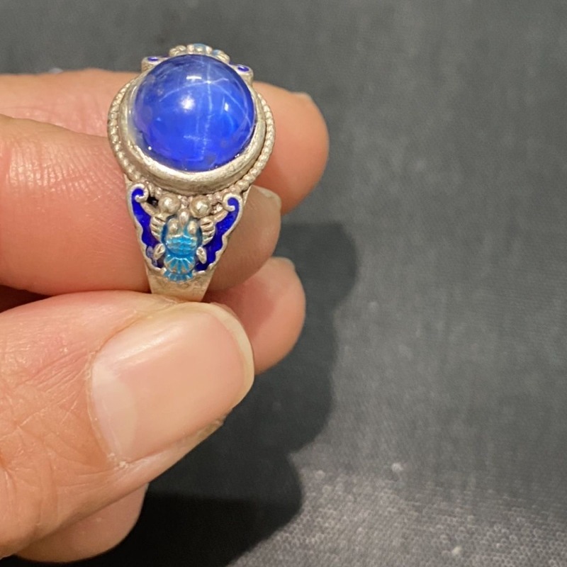 Ethnic Cloisonne Open Ring, Ex - Ethnic Wear Men'S Fashion 评论和价格