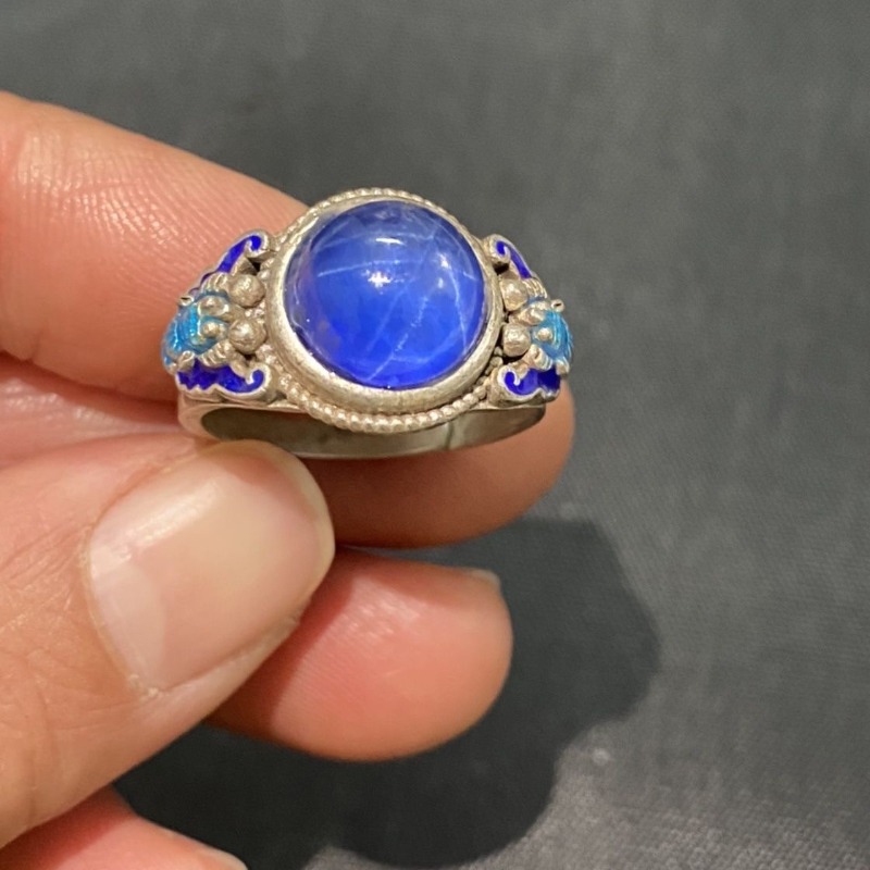 Ethnic Cloisonne Open Ring, Ex - Ethnic Wear Men'S Fashion 评论和价格