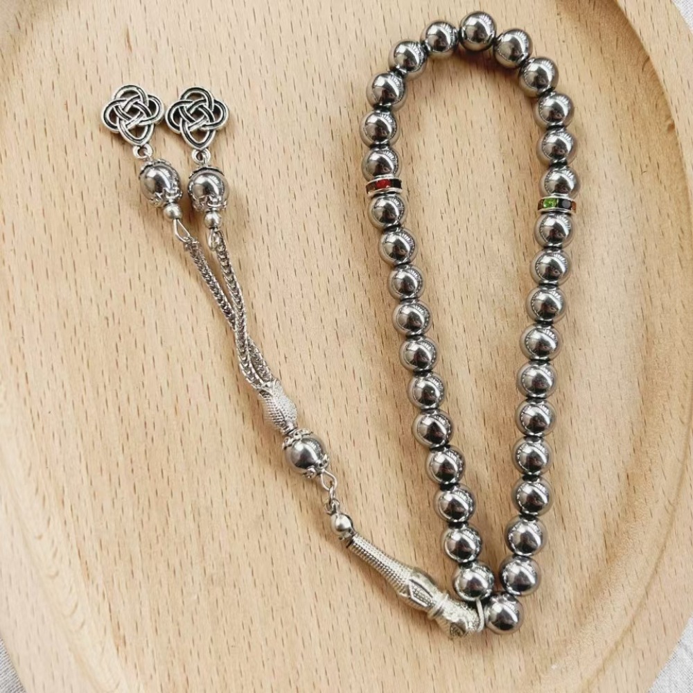 Muslim Obsidian Rosary Bead Br - Ethnic Wear Men'S Fashion 评论和价格