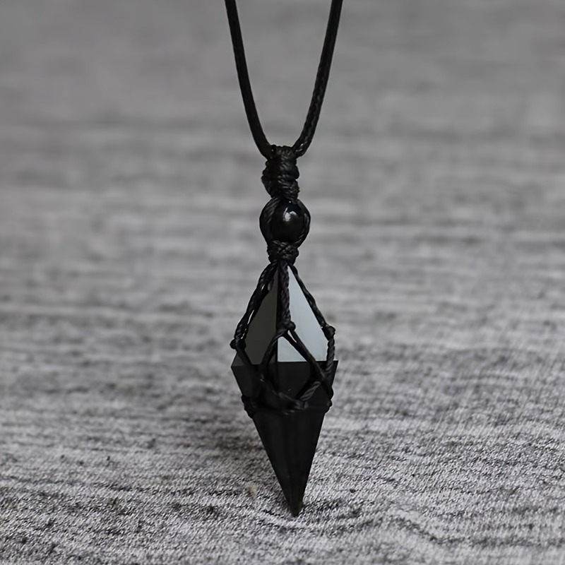 Black Obsidian Arrowhead Cryst - Ethnic Wear Men'S Fashion 评论和价格