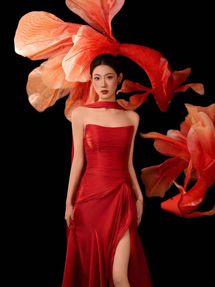 2026 New Year Red Lucky Carp C - Ethnic Fashion Studio 评论和价格