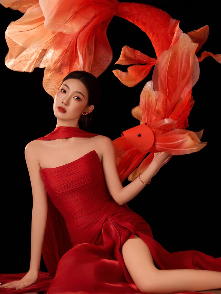 2026 New Year Red Lucky Carp C - Ethnic Fashion Studio 评论和价格