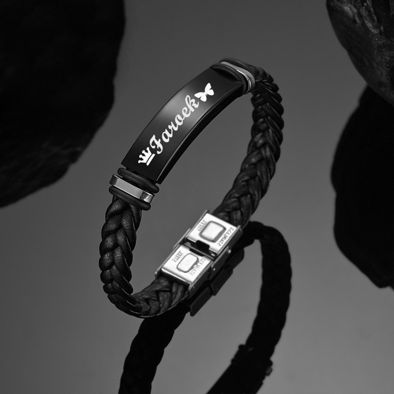 Men's Luxury Hand-woven Leathe - Ethnic Fashion Logo 评论和价格